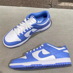 Triple Blue and White Nike dunk